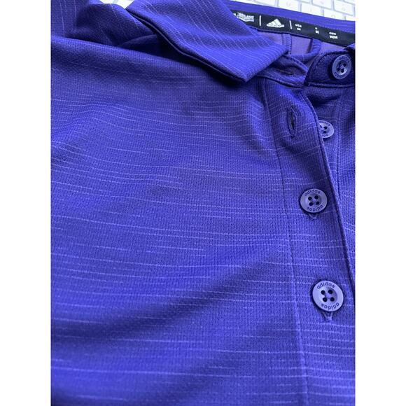 Adidas Womens Performance Polo Shirt Light Stretchy Purple Small NEW - Picture 10 of 10